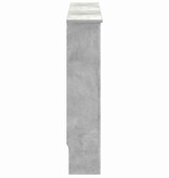 VidaXL Radiatorafdekking Beton Grijs 152 x 19 x 81,5 cm Bewerkt hout