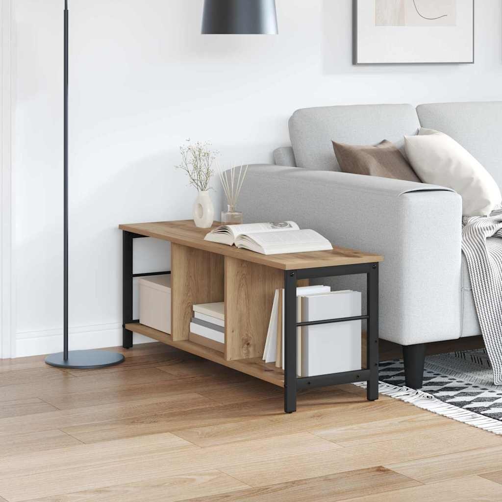 VidaXL Boekenkast Artisan Eiken 102 x 32 x 40,5 cm Bewerkt hout