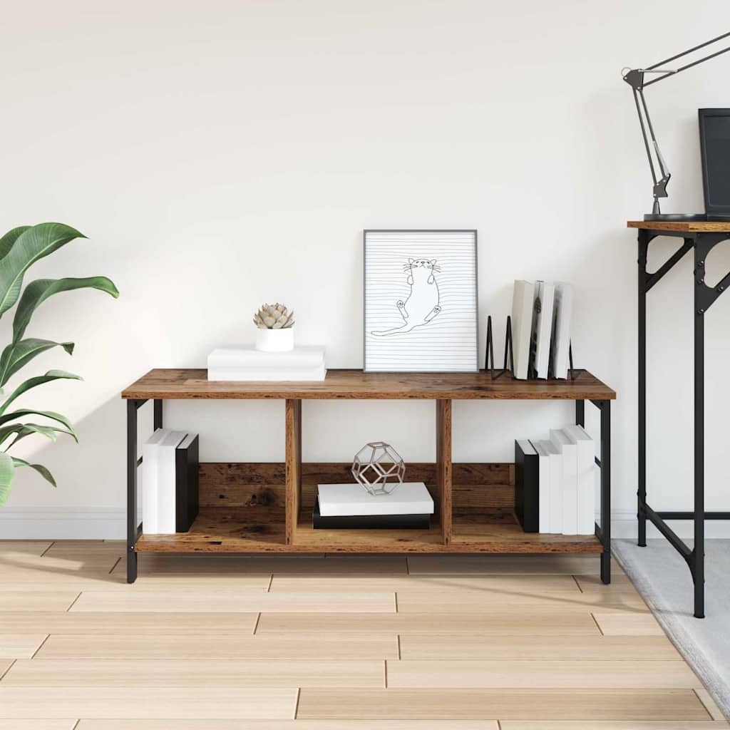 VidaXL Boekenkast Oud Hout 102 x 32 x 40,5 cm Bewerkt hout