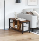 VidaXL Boekenkast Gerookt eiken 102 x 32 x 40,5 cm Bewerkt hout