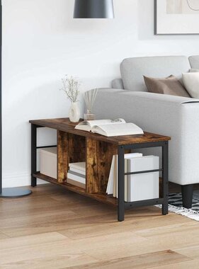 VidaXL Boekenkast Gerookt eiken 102 x 32 x 40,5 cm Bewerkt hout