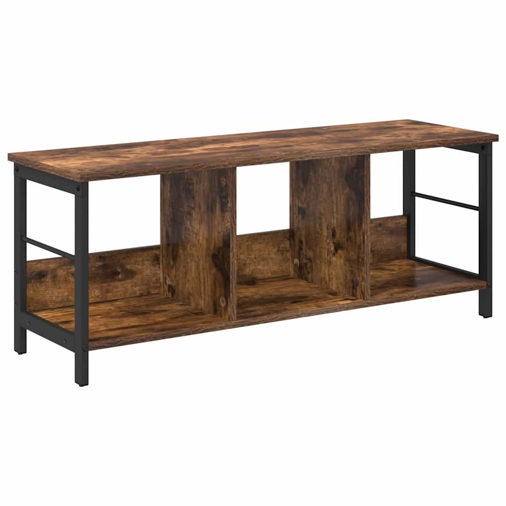 VidaXL Boekenkast Gerookt eiken 102 x 32 x 40,5 cm Bewerkt hout