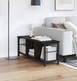 VidaXL Boekenkast Zwart Eiken 102 x 32 x 40,5 cm Bewerkt hout