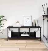 VidaXL Boekenkast Zwart Eiken 102 x 32 x 40,5 cm Bewerkt hout