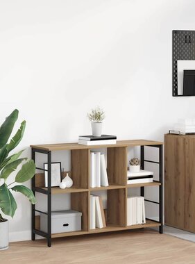 VidaXL Boekenkast Artisan Eiken 102 x 32 x 72,5 cm Bewerkt hout