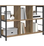 VidaXL Boekenkast Artisan Eiken 102 x 32 x 72,5 cm Bewerkt hout