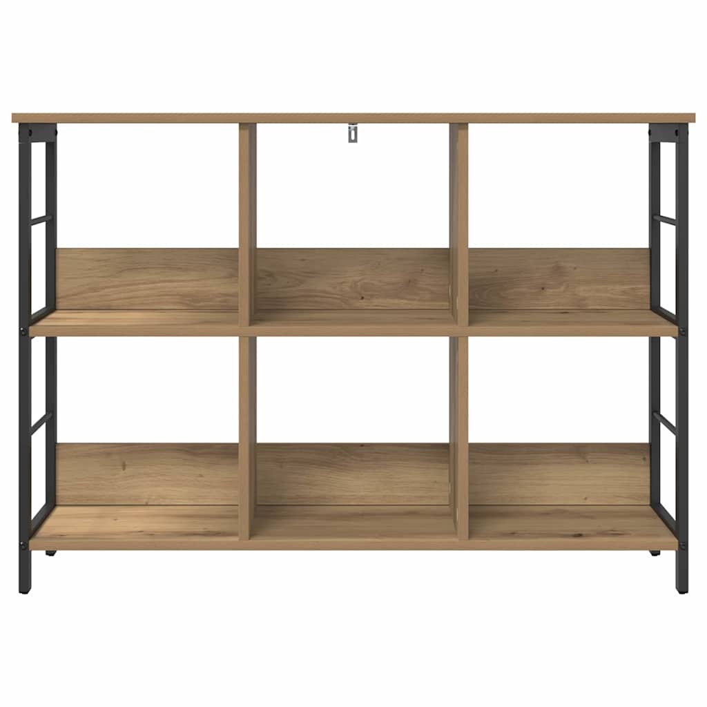 VidaXL Boekenkast Artisan Eiken 102 x 32 x 72,5 cm Bewerkt hout