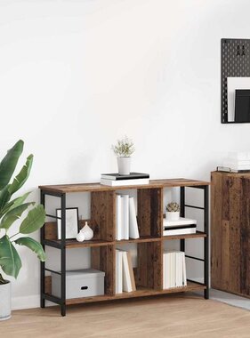 VidaXL Boekenkast Oud Hout 102 x 32 x 72,5 cm Bewerkt hout