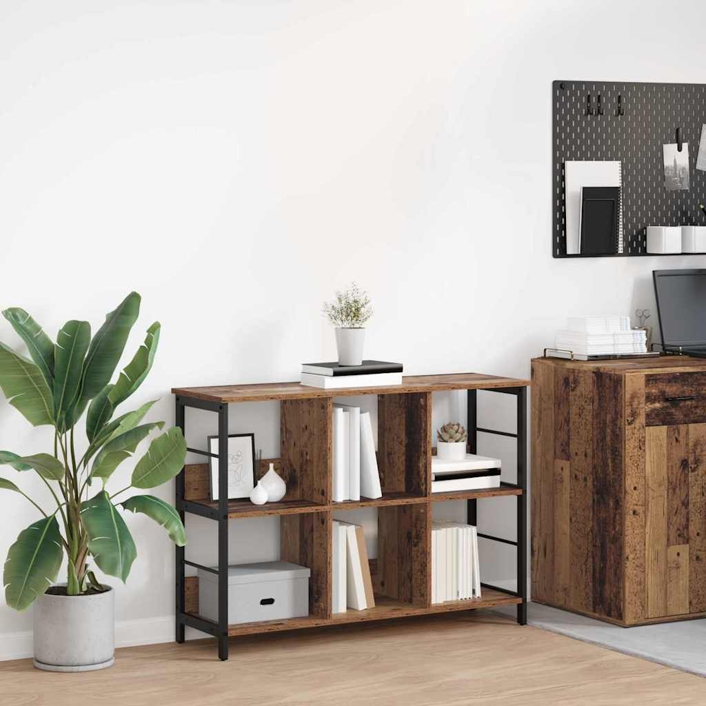 VidaXL Boekenkast Oud Hout 102 x 32 x 72,5 cm Bewerkt hout