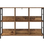 VidaXL Boekenkast Oud Hout 102 x 32 x 72,5 cm Bewerkt hout