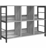 VidaXL Boekenkast Grijs Sonoma 102 x 32 x 72,5 cm Bewerkt hout