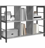 VidaXL Boekenkast Grijs Sonoma 102 x 32 x 72,5 cm Bewerkt hout