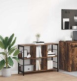 VidaXL Boekenkast Gerookt eiken 102 x 32 x 72,5 cm Bewerkt hout