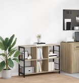 VidaXL Boekenkast Sonoma Eiken 102 x 32 x 72,5 cm Bewerkt hout