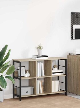 VidaXL Boekenkast Sonoma Eiken 102 x 32 x 72,5 cm Bewerkt hout