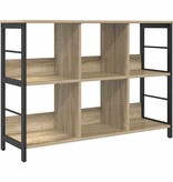 VidaXL Boekenkast Sonoma Eiken 102 x 32 x 72,5 cm Bewerkt hout