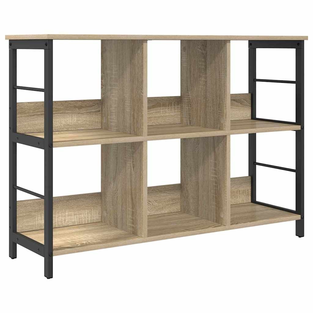 VidaXL Boekenkast Sonoma Eiken 102 x 32 x 72,5 cm Bewerkt hout