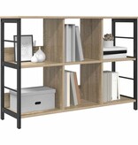 VidaXL Boekenkast Sonoma Eiken 102 x 32 x 72,5 cm Bewerkt hout