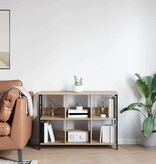 VidaXL Boekenkast Sonoma Eiken 102 x 32 x 72,5 cm Bewerkt hout