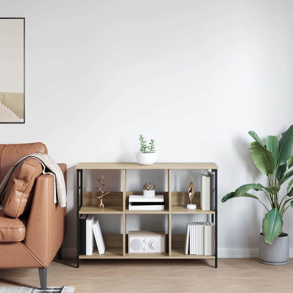 VidaXL Boekenkast Sonoma Eiken 102 x 32 x 72,5 cm Bewerkt hout