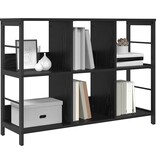 VidaXL Boekenkast Zwart Eiken 102 x 32 x 72,5 cm Bewerkt hout