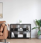 VidaXL Boekenkast Zwart Eiken 102 x 32 x 72,5 cm Bewerkt hout