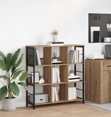VidaXL Boekenkast Artisan Eiken 102 x 32 x 104,5 cm Bewerkt hout