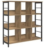 VidaXL Boekenkast Artisan Eiken 102 x 32 x 104,5 cm Bewerkt hout