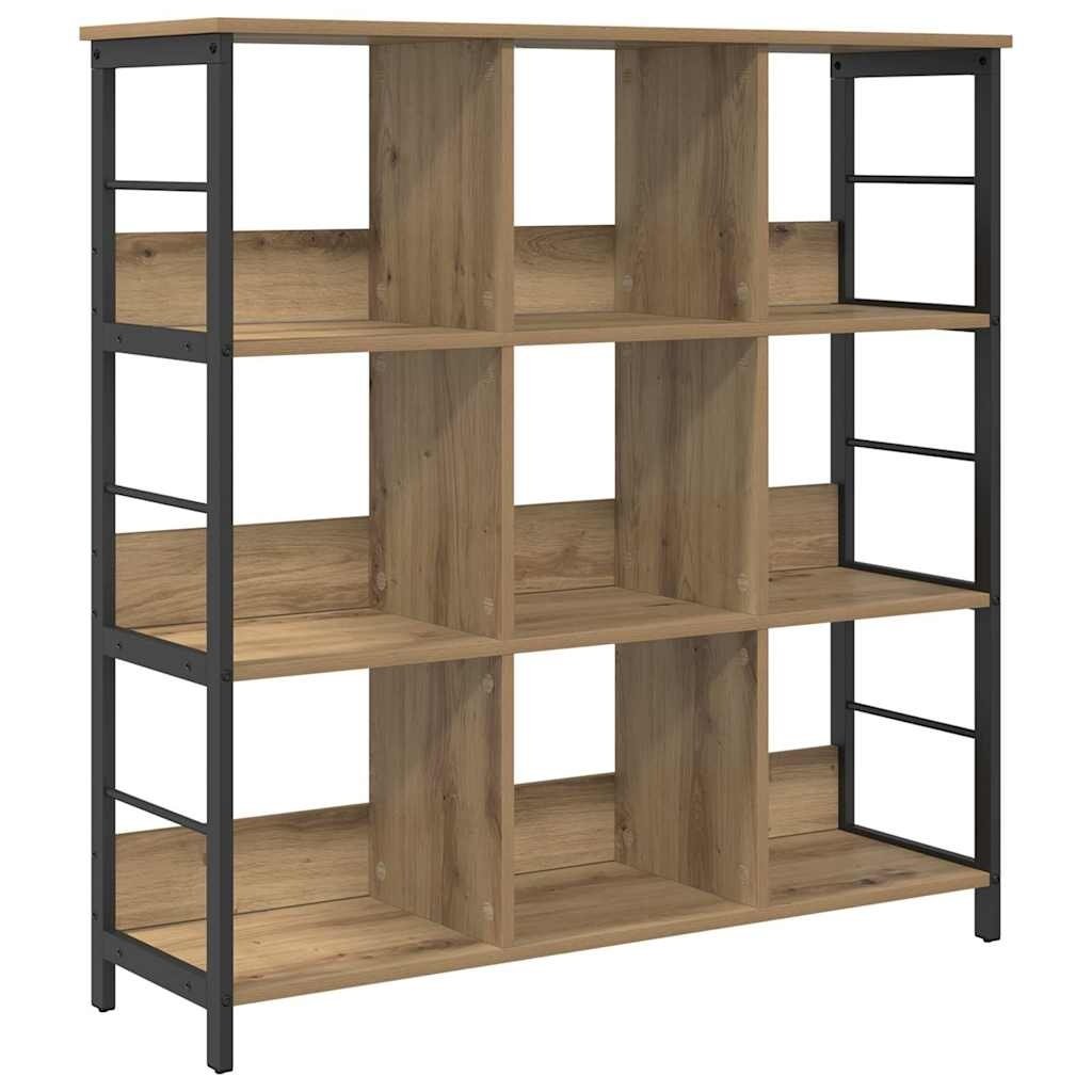 VidaXL Boekenkast Artisan Eiken 102 x 32 x 104,5 cm Bewerkt hout