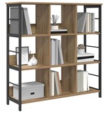 VidaXL Boekenkast Artisan Eiken 102 x 32 x 104,5 cm Bewerkt hout