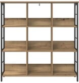VidaXL Boekenkast Artisan Eiken 102 x 32 x 104,5 cm Bewerkt hout