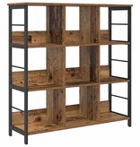 VidaXL Boekenkast Oud Hout 102 x 32 x 104,5 cm Bewerkt hout
