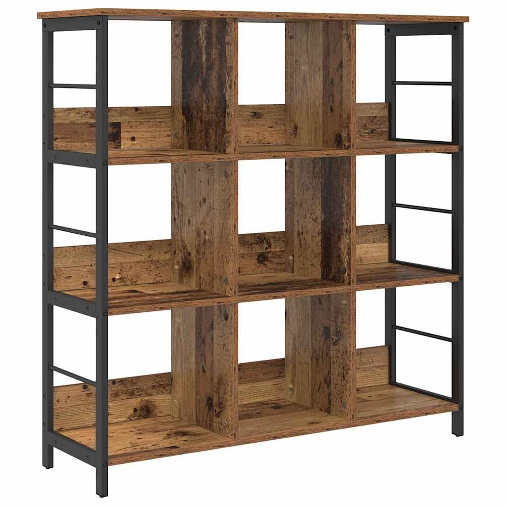 VidaXL Boekenkast Oud Hout 102 x 32 x 104,5 cm Bewerkt hout