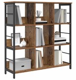 VidaXL Boekenkast Oud Hout 102 x 32 x 104,5 cm Bewerkt hout