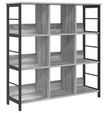 VidaXL Boekenkast Grijs Sonoma 102 x 32 x 104,5 cm Bewerkt hout