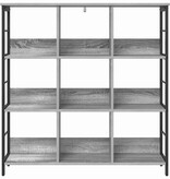 VidaXL Boekenkast Grijs Sonoma 102 x 32 x 104,5 cm Bewerkt hout