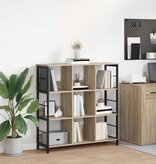 VidaXL Boekenkast Sonoma Eiken 102 x 32 x 104,5 cm Bewerkt hout