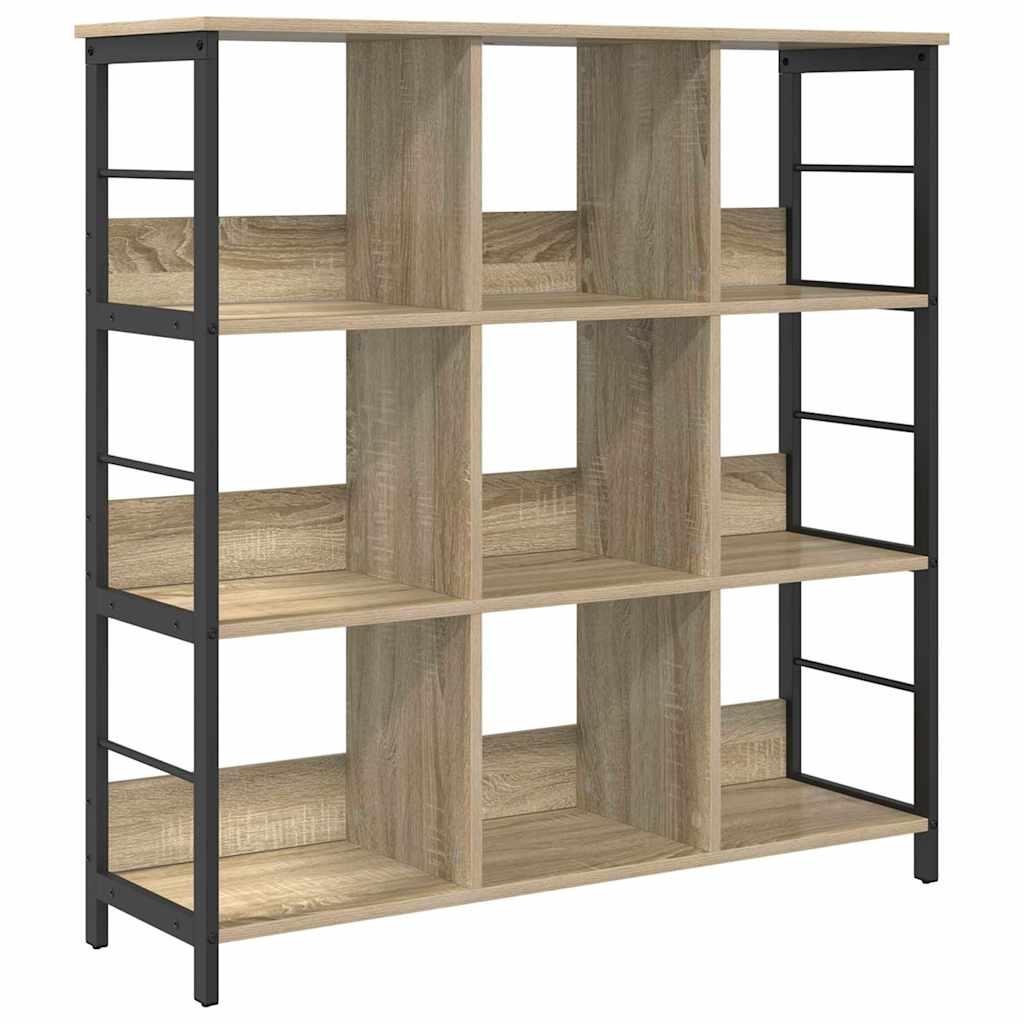 VidaXL Boekenkast Sonoma Eiken 102 x 32 x 104,5 cm Bewerkt hout