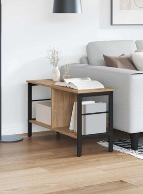 VidaXL Boekenkast Artisan Eiken 82 x 32 x 47 cm Bewerkt hout