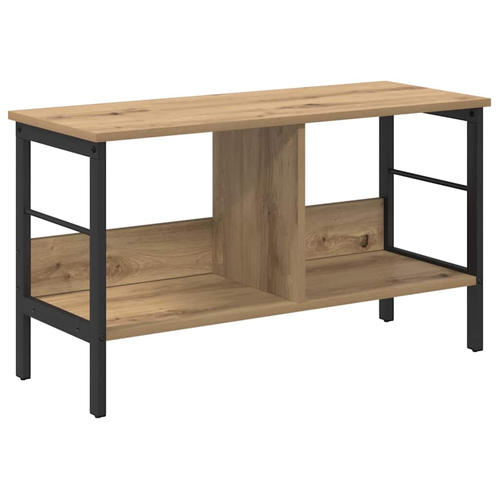 VidaXL Boekenkast Artisan Eiken 82 x 32 x 47 cm Bewerkt hout