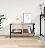 VidaXL Boekenkast Artisan Eiken 82 x 32 x 47 cm Bewerkt hout