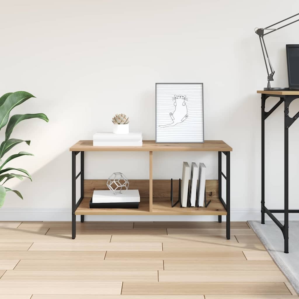 VidaXL Boekenkast Artisan Eiken 82 x 32 x 47 cm Bewerkt hout