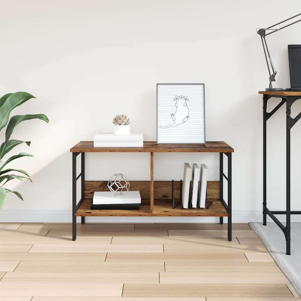 VidaXL Boekenkast Oud Hout 82 x 32 x 47 cm Bewerkt hout