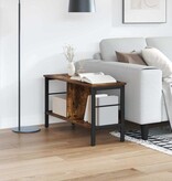 VidaXL Boekenkast Gerookt eiken 82 x 32 x 47 cm Bewerkt hout