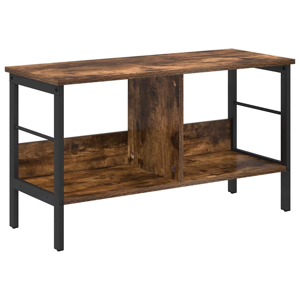 VidaXL Boekenkast Gerookt eiken 82 x 32 x 47 cm Bewerkt hout