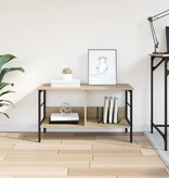 VidaXL Boekenkast Sonoma Eiken 82 x 32 x 47 cm Bewerkt hout