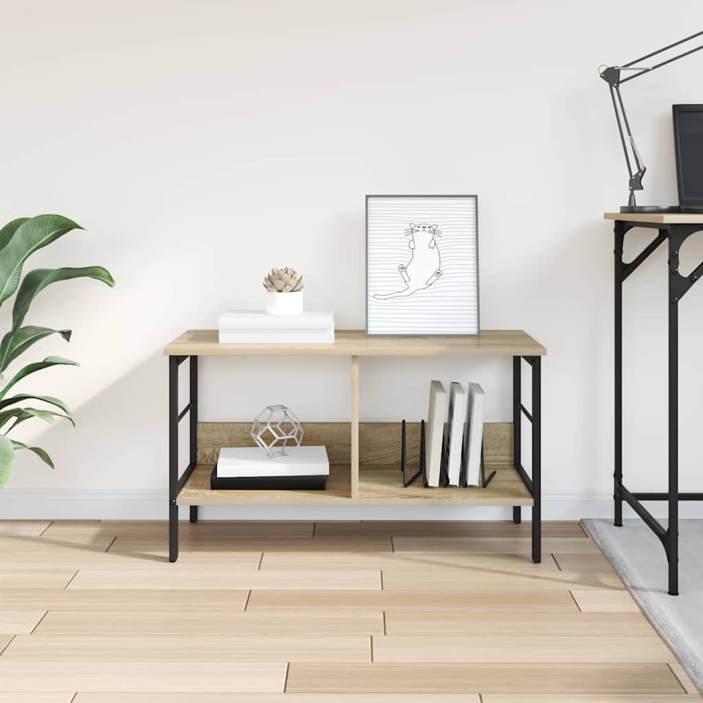 VidaXL Boekenkast Sonoma Eiken 82 x 32 x 47 cm Bewerkt hout