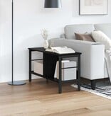 VidaXL Boekenkast Zwart Eiken 82 x 32 x 47 cm Bewerkt hout