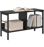 VidaXL Boekenkast Zwart Eiken 82 x 32 x 47 cm Bewerkt hout