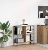 VidaXL Boekenkast Artisan Eiken 82 x 32 x 79 cm Bewerkt hout